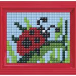 Pixelhobby XL set met lijst - lieveheersbeestje