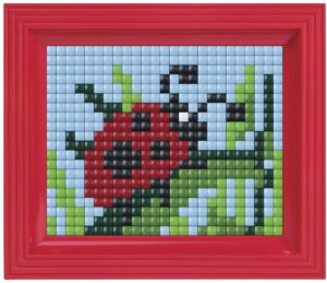 Pixelhobby XL set met lijst - lieveheersbeestje