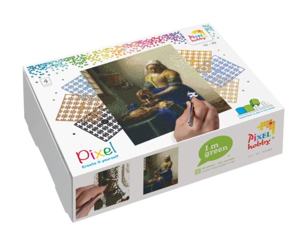 Pixelhobby set - 4 platen - Het Melkmeisje - Afbeelding 1