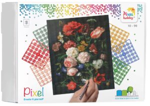 Pixelhobby set - 9 platen - Stilleven met bloemen