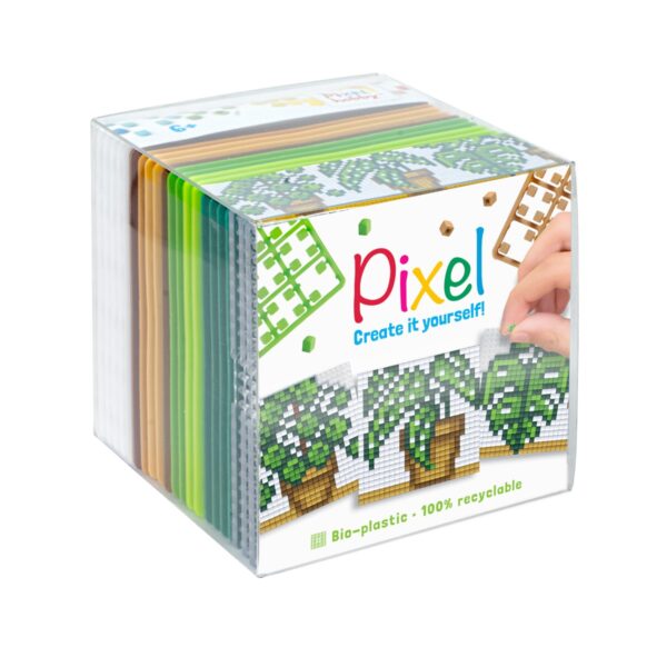 Pixelhobby kubus - 24-delig - botanisch - Afbeelding 1