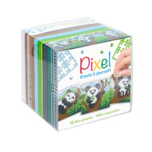Pixelhobby kubus - 24-delig - panda's