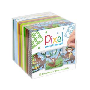 Pixelhobby kubus - 24-delig - aapjes
