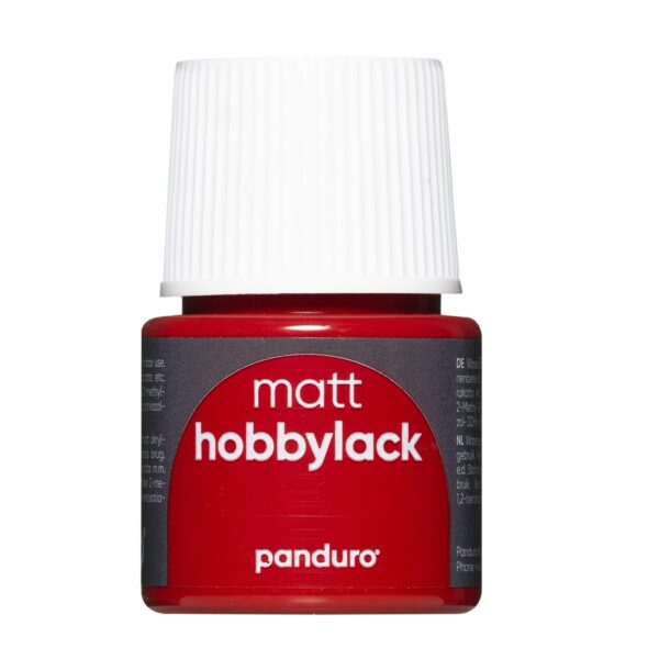 Hobbylak mat - 45 ml - donkerrood - Afbeelding 1