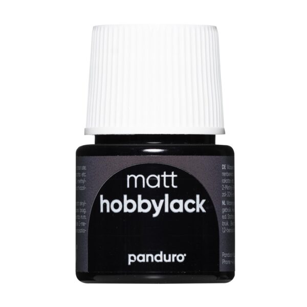 Hobbylak mat - 45 ml - zwart - Afbeelding 1