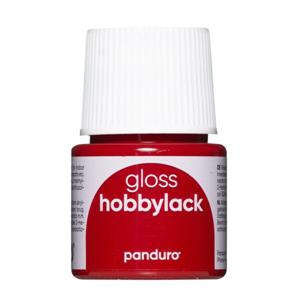 Hobbylak glans - 45 ml - donkerrood - Afbeelding 1
