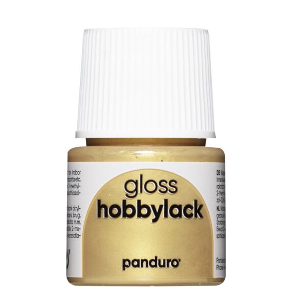 Hobbylak glans - 45 ml - metallic goud messing - Afbeelding 1