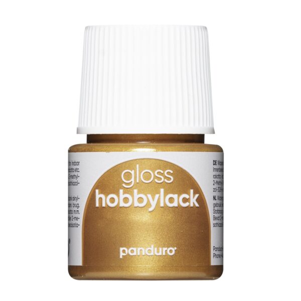 Hobbylak glans - 45 ml - metallic goud - Afbeelding 1