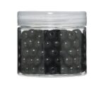 Houten kralen - 150 stuks/8 mm - zwart