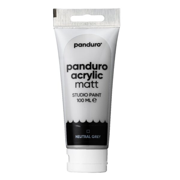 Panduro acrylverf mat - 100 ml - grijs - Afbeelding 1