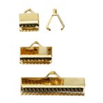 Koordklemmen - 5, 10 en 20 mm - goudkleurig