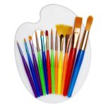 Junior penselen set - 12 stuks + palet