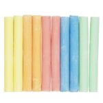 Schoolbordkrijt - 10 stuks - assorti