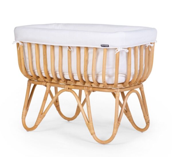 Rattan Wieg Childhome Incl. Matras&Bekleding - Afbeelding 1