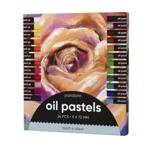 Panduro set oliepastelkrijt - 24 stuks