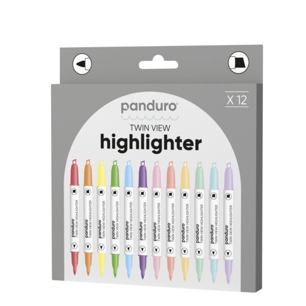 Panduro set highlighters met raampje - Afbeelding 1