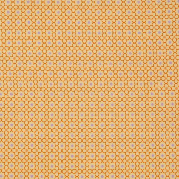 Stof katoen - 50x70 cm - retro okergeel - Afbeelding 1