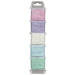 Nylonkoord 5x10 meter - 1 mm - pastel