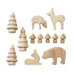 Houten figuren - winterse vormen