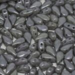 DropDuo kralen - grijs glans