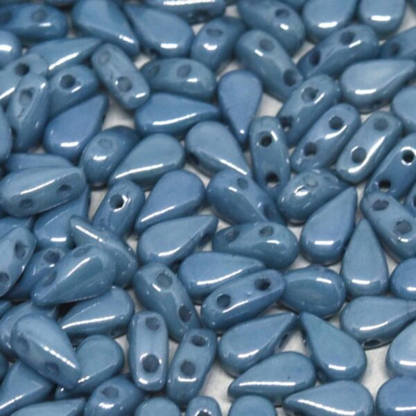 DropDuo kralen - mistblauw glans - Afbeelding 1
