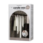 Kaarsenwas - 1 kg - om te dopen (inclusief lont)