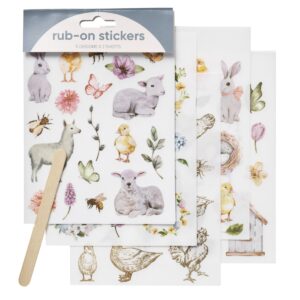 Rub-on stickers - 10 vellen - voorjaar