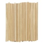 Knutselhoutjes - rond - 5 mm - 15 cm - 50 stuks