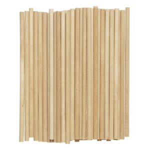 Knutselhoutjes - rond - 5 mm - 15 cm - 50 stuks