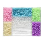 Rocailles + naald&draad - pastel