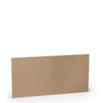 Kaarten - vierkant - 5 stuks - kraft