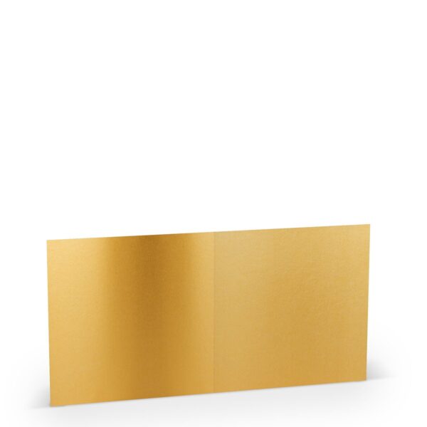 Kaarten - vierkant - 5 stuks - goud - Afbeelding 1