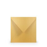 Enveloppen - vierkant - 5 stuks - goud