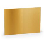 Kaarten - A6 - 5 stuks - goud