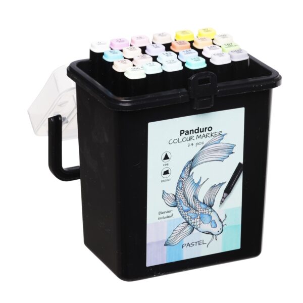 Panduro alcoholmarkers - 24 stuks - pastel - Afbeelding 1