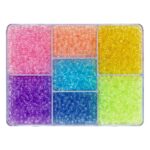 Kralenmix - acryl - 7 kleuren - transparante mix