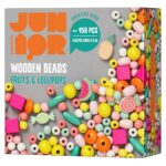 Houten kralenmix - 450 stuks - fruit en lolly's