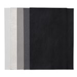 Imitatieleer - 15x21 cm - 5 stuks - grijstinten