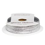 Lint - 3 mm - glitter zilver