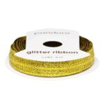Lint - 6 mm - glitter goud