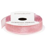 Organza lint - 12 mm - roze