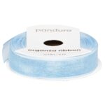 Organza lint - 12 mm - blauw