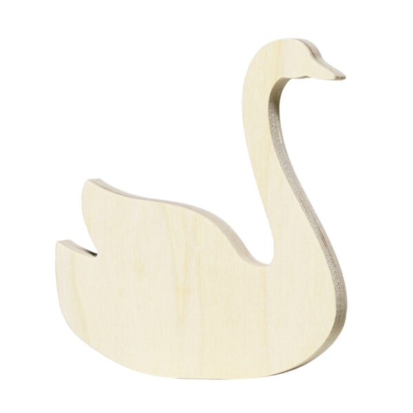 Houten figuur - zwaan - Afbeelding 1