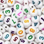 Kralenset - acryl - cijferkralen - kleuren