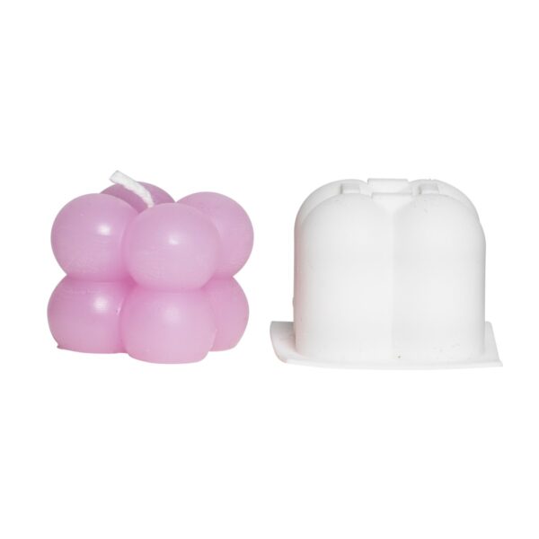Kaarsen gietmal - siliconen - 2 stuks - bollen klein - Afbeelding 1