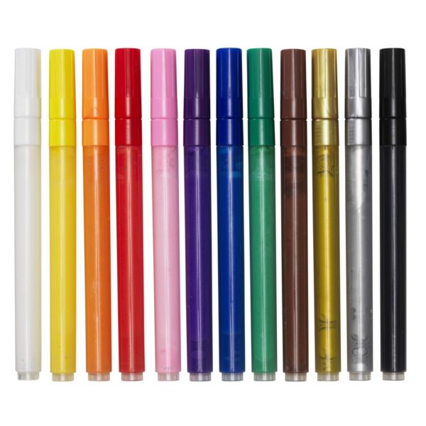 Panduro Junior - verfmarkers - 12 kleuren - Afbeelding 1