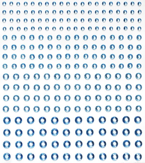 Strass stickers - blauw - Afbeelding 1