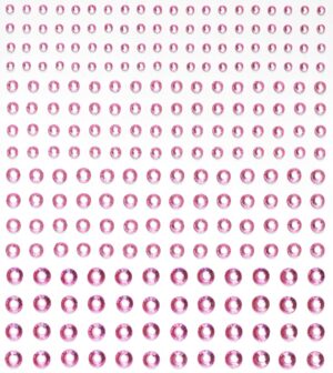 Strass stickers - lichtroze