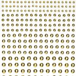 Strass stickers - metallic goud