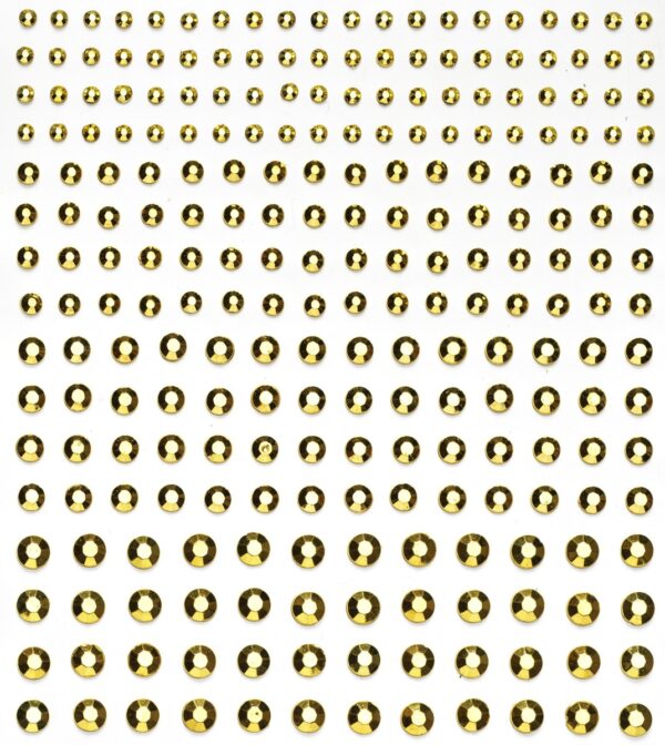 Strass stickers - metallic goud - Afbeelding 1